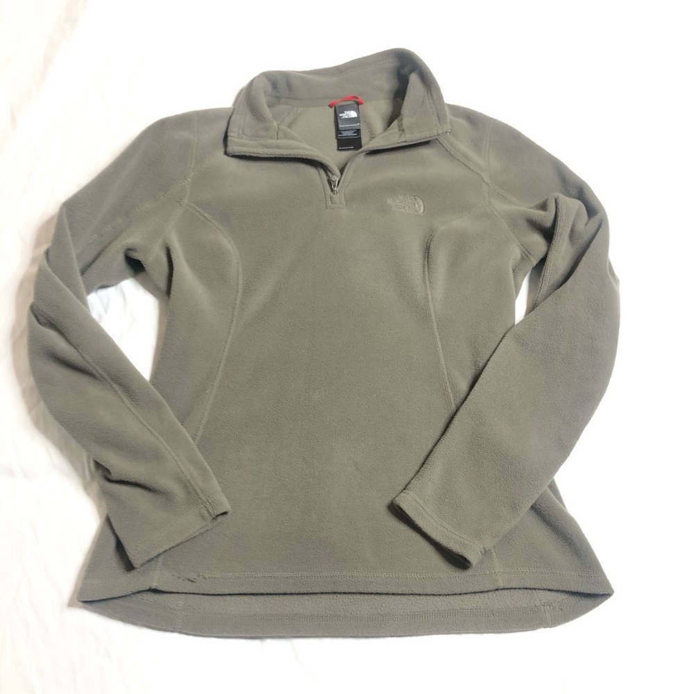 The North Face Half Zip Pullover Gray Fleece Small
